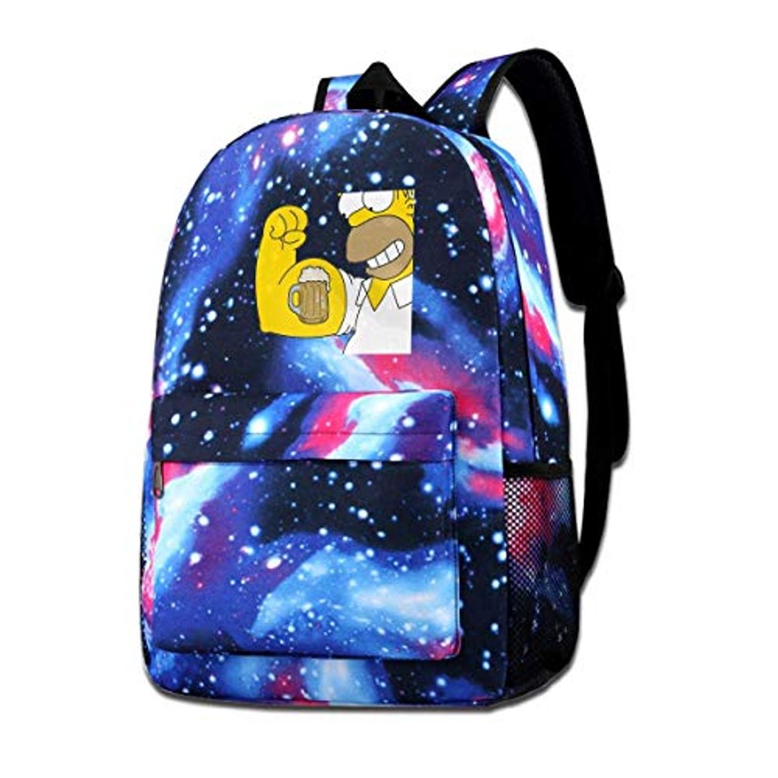 Moda SFGHM Galaxy Mochila Beer Power Mochilas de Moda para niños Bolsa para Viajes Escolares Compras comerciales Trabajo