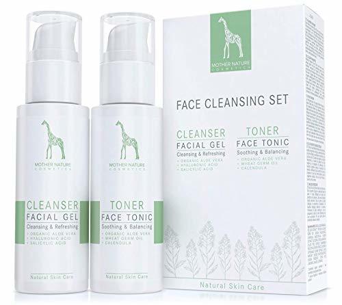 Producto Set de Limpieza Facial con Aloe Vera BIO y Ácido Hialurónico -