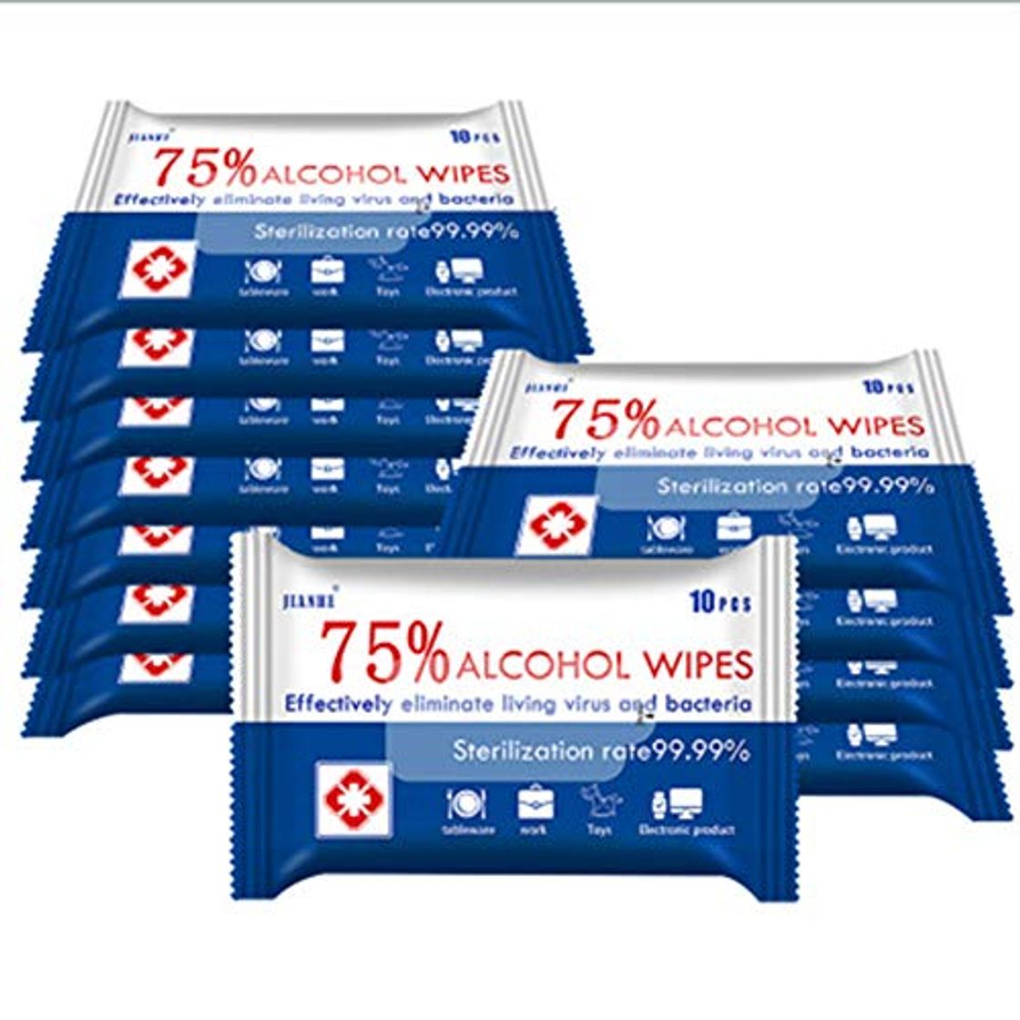 Product Toallitas con alcohol 75% toallitas húmedas grandes para limpieza multiusos