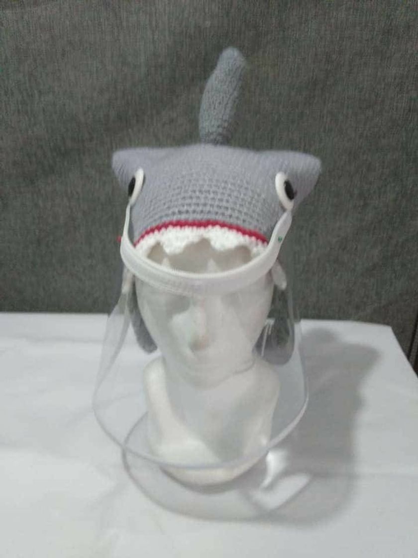 Moda Gorra de tiburón con careta covid 🦈