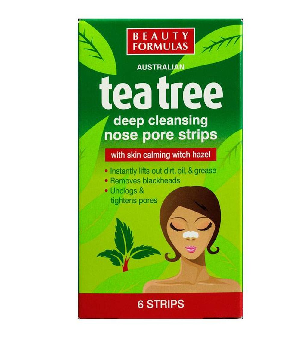 TEA TREE NOSE PORE STRIPS Beauty Formulas precio