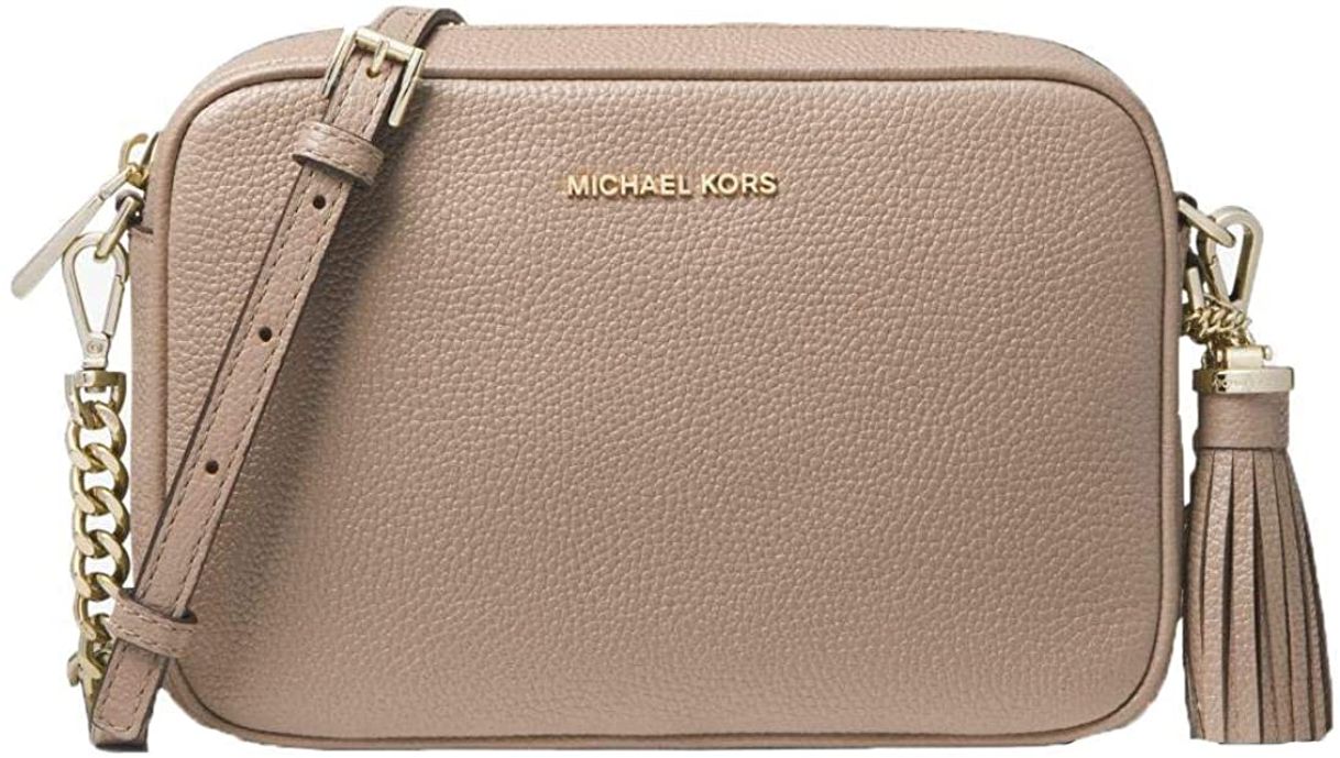 Moda Michael Kors Ginny Ladies Medium Truffle Leather Crossbody Bag ...