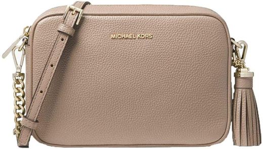 Michael Kors Ginny Ladies Medium Truffle Leather Crossbody Bag ...