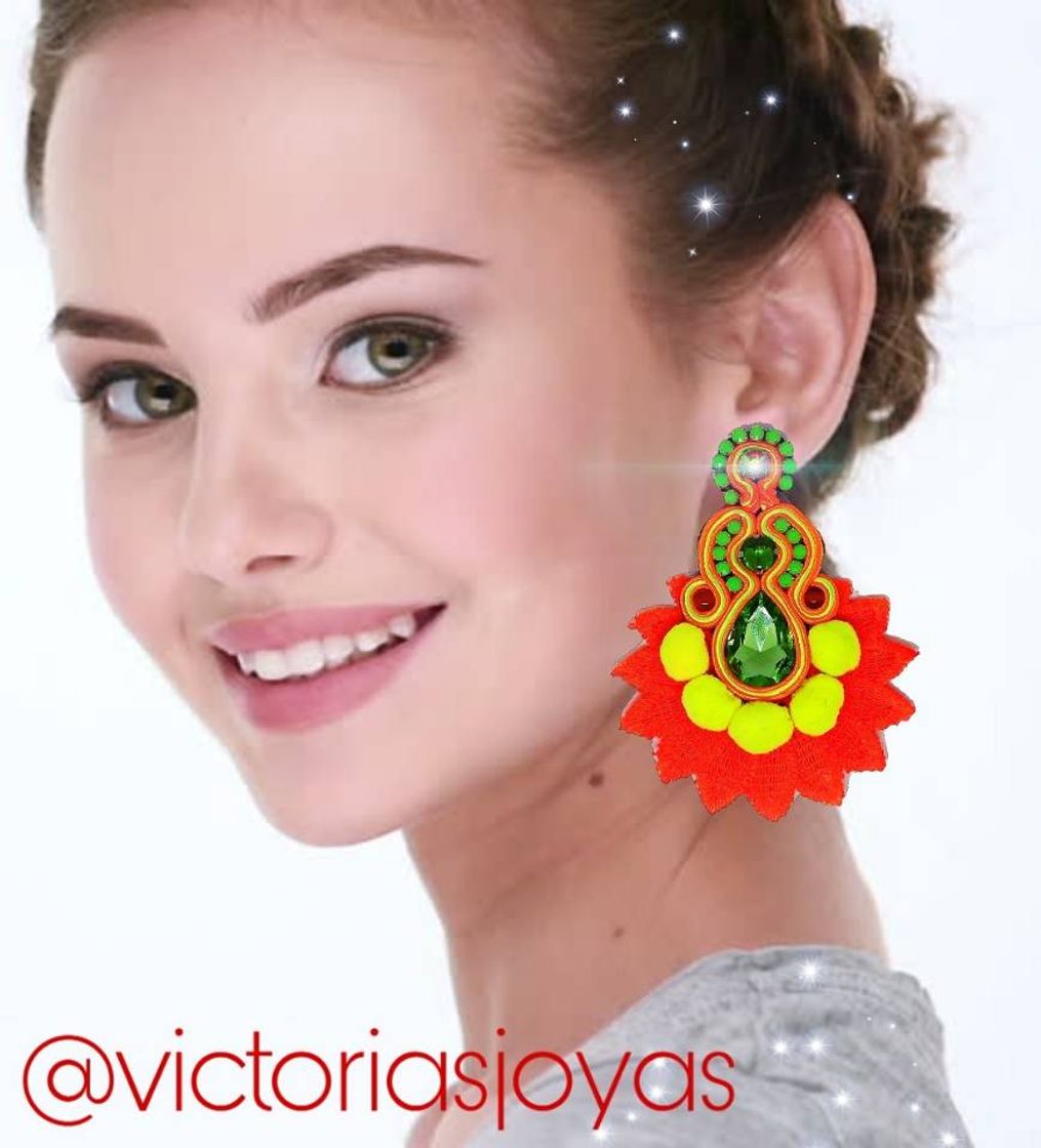 Moda Aretes en torchon y soutache