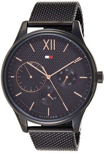 Tommy Hilfiger Reloj Multiesfera para Hombre de Cuarzo con Correa en Acero