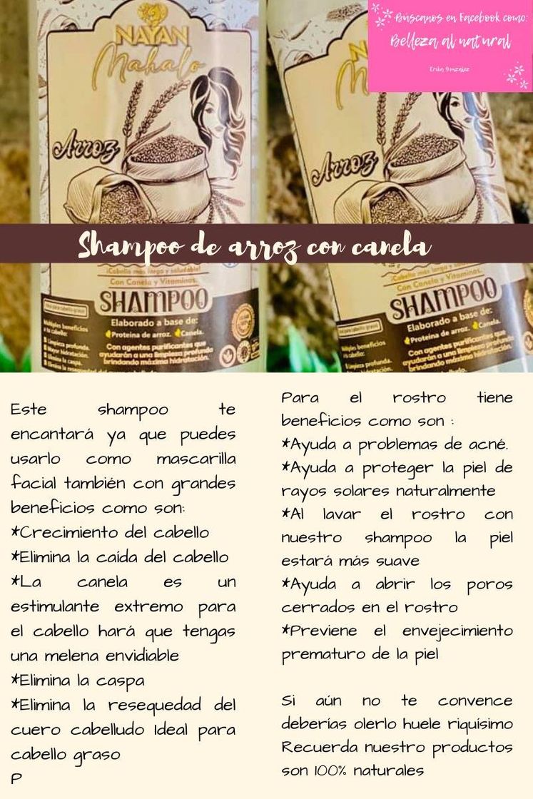 Producto Kit Shampoo de arroz