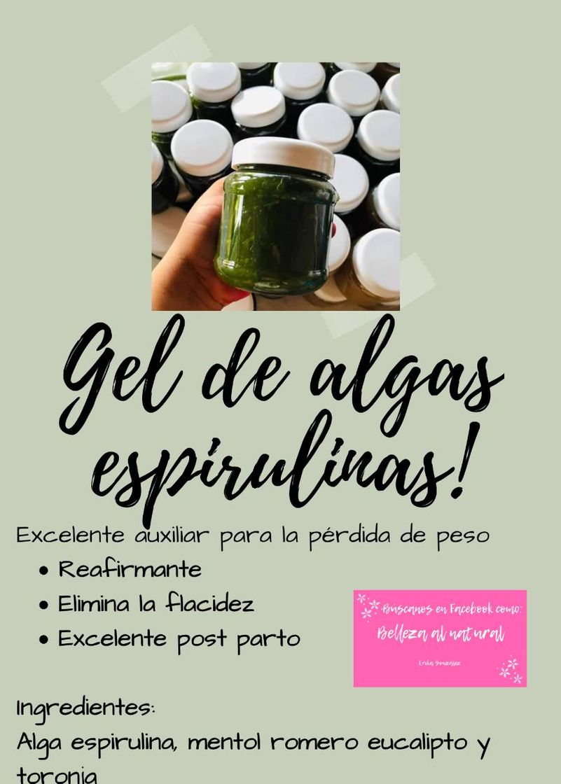 Producto Productos de belleza e higiene personal 100% naturales