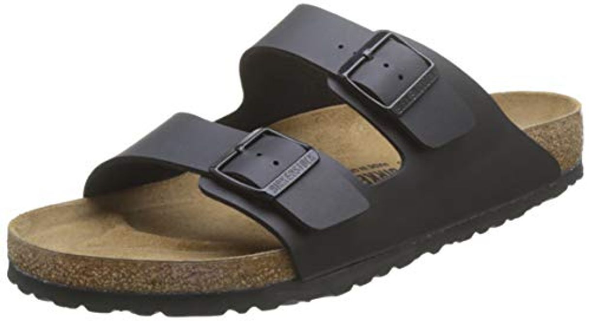 Fashion Birkenstock 051791 - Sandalias con hebilla unisex, Negro, 41