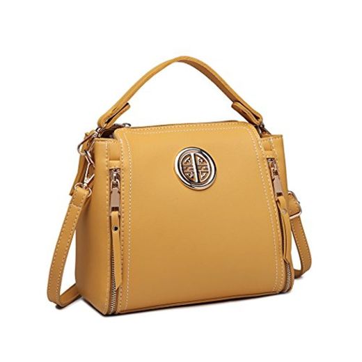 Miss Lulu Marca Mujeres Top Mango Bolsa Pu cuero cruzada bolso elegante