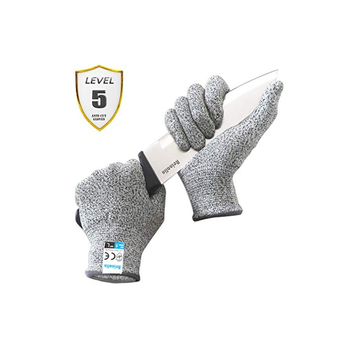 Social Reinalin Guantes Anticorte con Protección de Alto Rendimiento Nivel 5, Guantes de