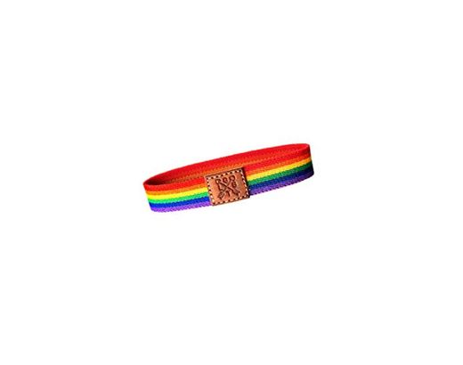 QUICKBOXX Pulsera Orgullo Gay Lesbiana LGTB Pride Elástica con Colores del Arco Iris Cómoda y Estilosa Unisex