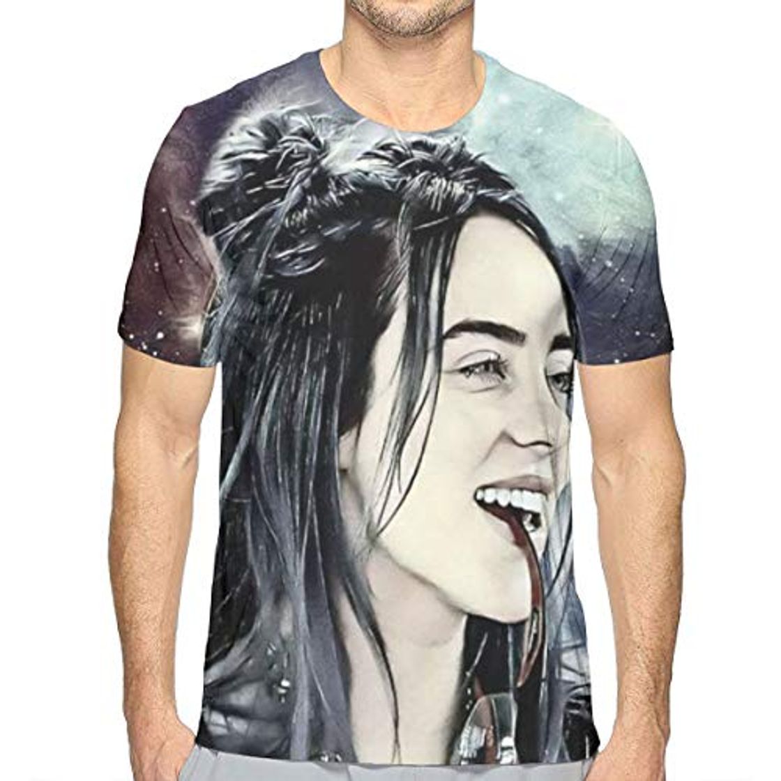 Fashion Shadidi Billi_e Eilis_h - Camiseta de manga corta para hombre