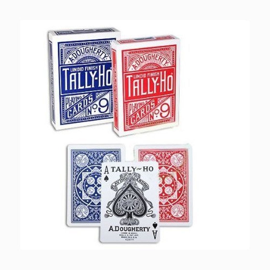 Product 2 barajas de cartas Tally-Ho Fan Back