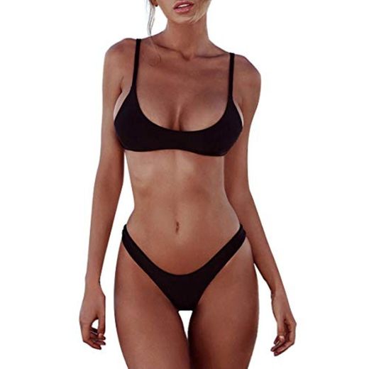 heekpek Bikini Mujer 2019 Push up con Relleno Bikini Bandeau para Mujer