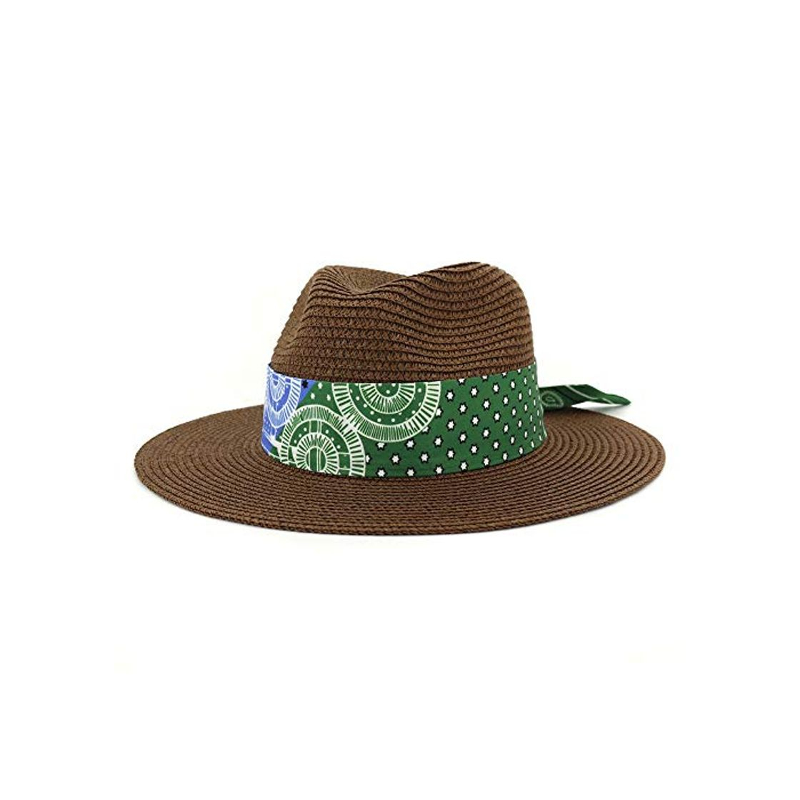 Social Nuevas mujeres Sombrero de paja Sombrero de paja brillante Sombrero de paja ancho Ala de jazz Sombrero de ala de playa Sombrero de fieltro de protección UV Sombrero de fieltro con cinta de tela Sombre