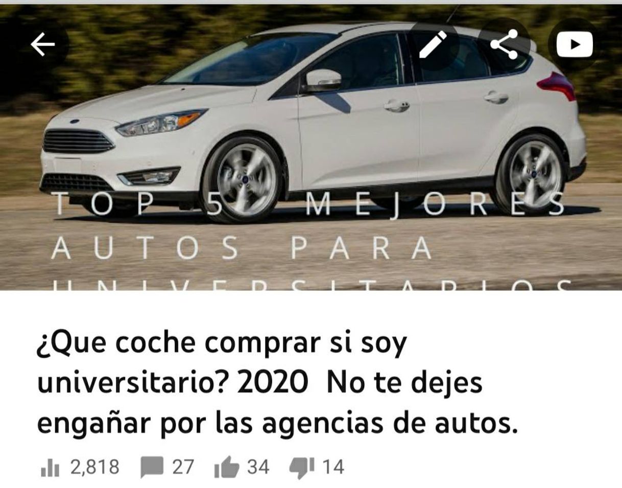 Fashion Los mejores coches para universitarios 🚘☝️