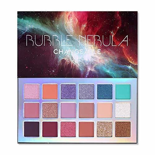 Bubble Nebula maquillaje de sombra de ojos de 18 colores Smooth en