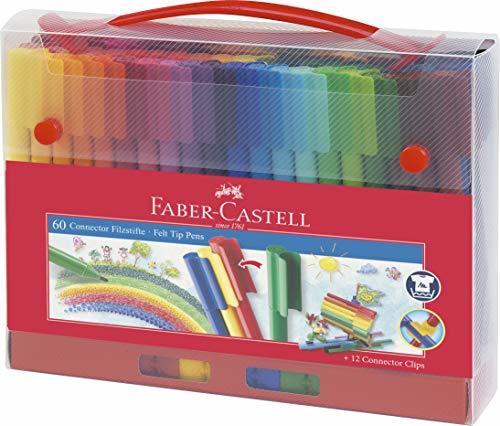 Social Faber-Castell 155560 - Maletín con 60 rotuladores