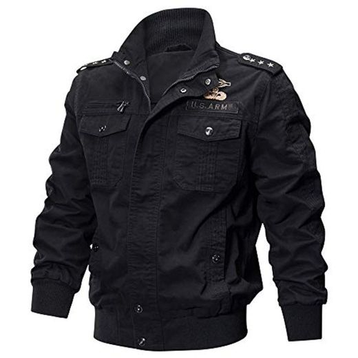 Chaqueta de Manga Larga de los Hombre Lavado Chaqueta Militar Gran tamaño Escudo Transpirable táctico BaZhaHei Invierno Abrigo Casual con Capucha de Lana Capa Jacket Parka Pullover