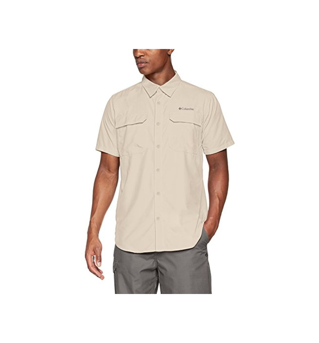 Fashion Columbia Silver Ridge II Camisa de Senderismo Manga Corta, Hombre, Beige