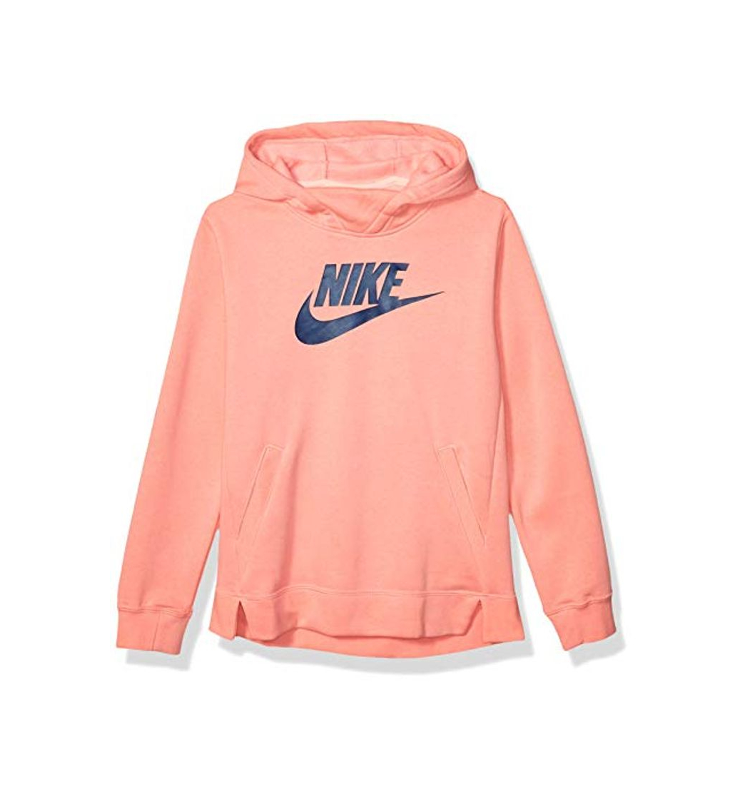 Social Nike Girl's NSW Pullover Hoodie, Pink Gaze