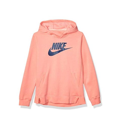 Nike Girl's NSW Pullover Hoodie, Pink Gaze