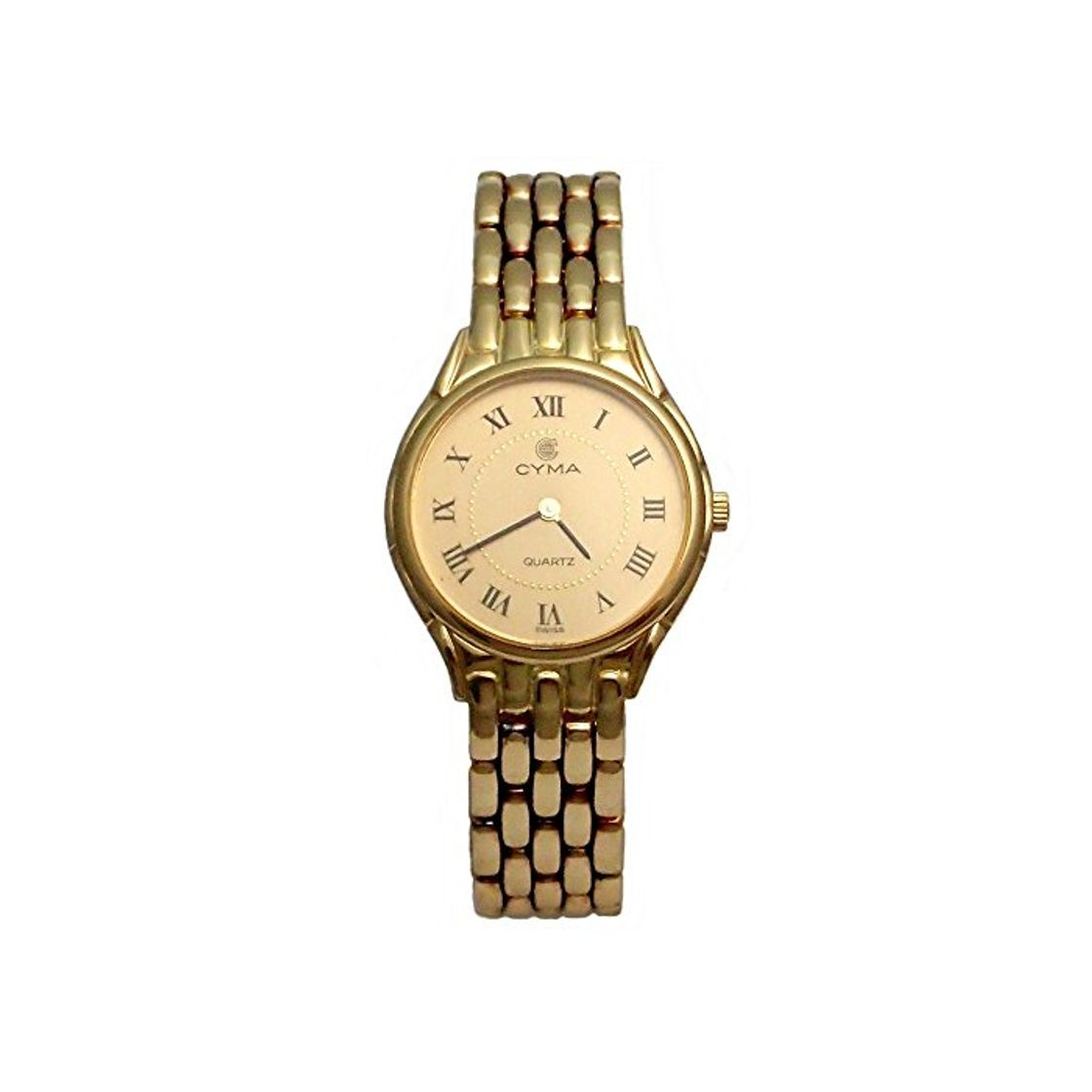 Fashion Reloj Oro 18K Cyma Modelo 6518 Panter Mujer Doble Cierre Plegado -