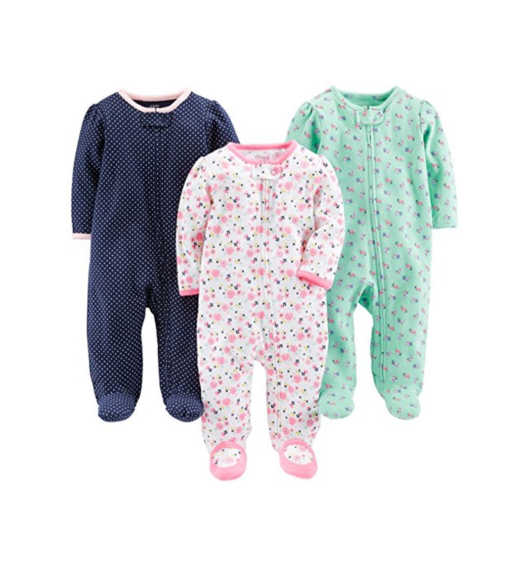 Social Simple Joys by Carter's Baby Girls paquete de 3 para dormir y