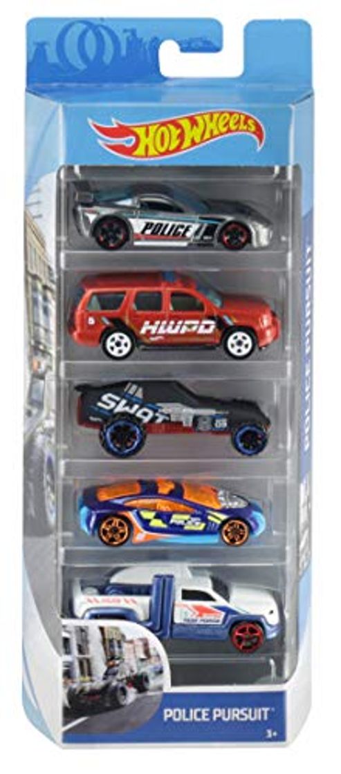 Social Hot Wheels Pack de 5 vehículos, coches de juguete
