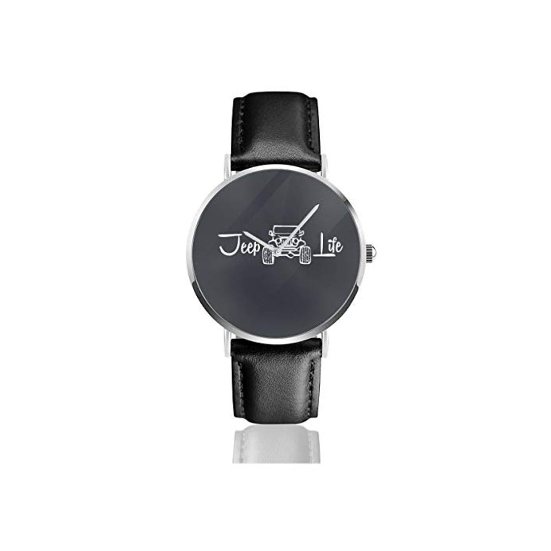 Social Jeep Life Men Wrist Watches Genuine Leather For Gents Teenagers Boys