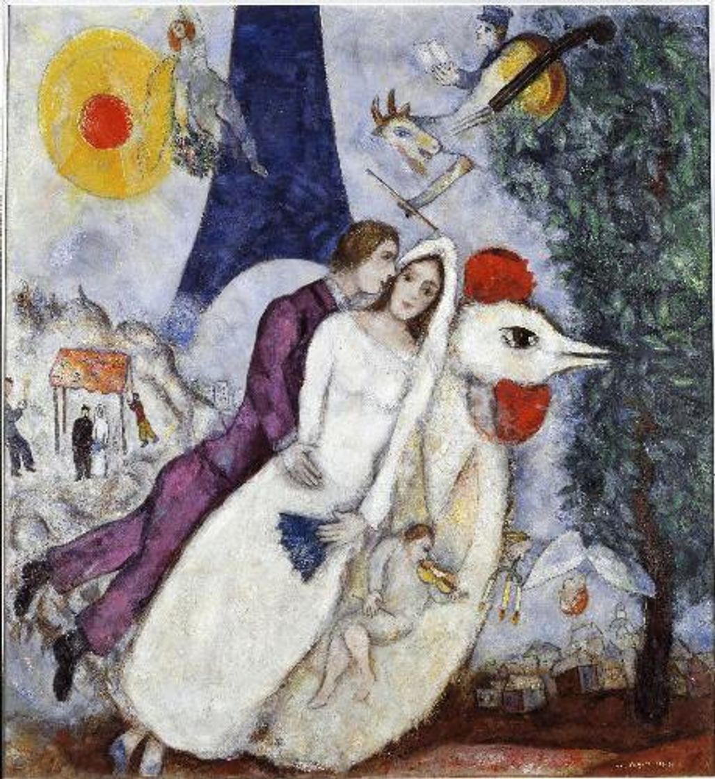 Social Les mariés de la Tour Eiffel - Chagall 
