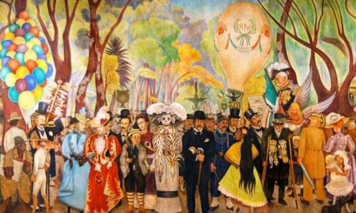 Social Sueño de una tarde dominical en la Alameda Central- Rivera 