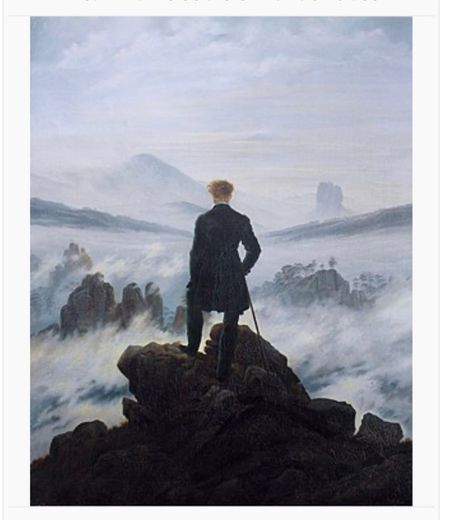 El caminante sobre el mar de nubes- Friedrich