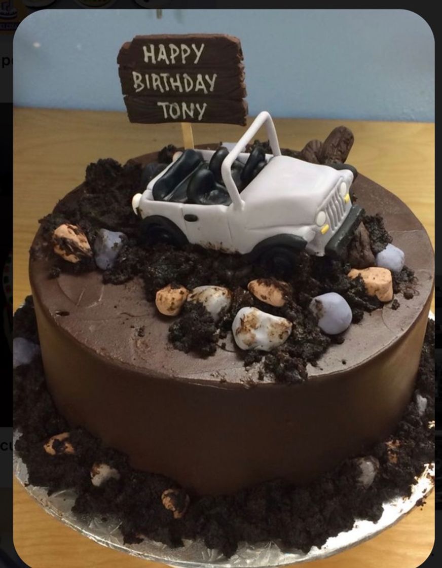 Social Pastel de cumpleaños Jeep 