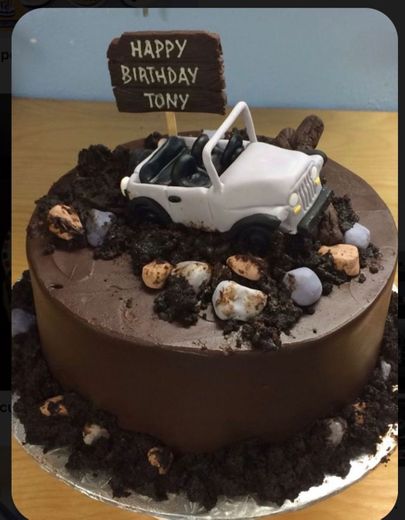 Pastel de cumpleaños Jeep 