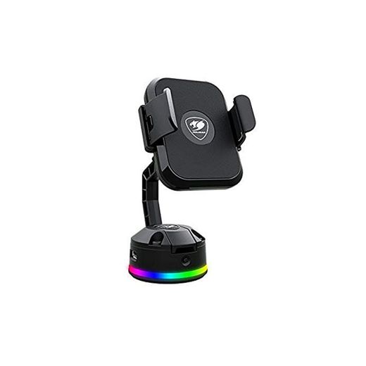 Cougar Gaming Soporte de Carga Smartphone Bunker M RGB con Ventosa