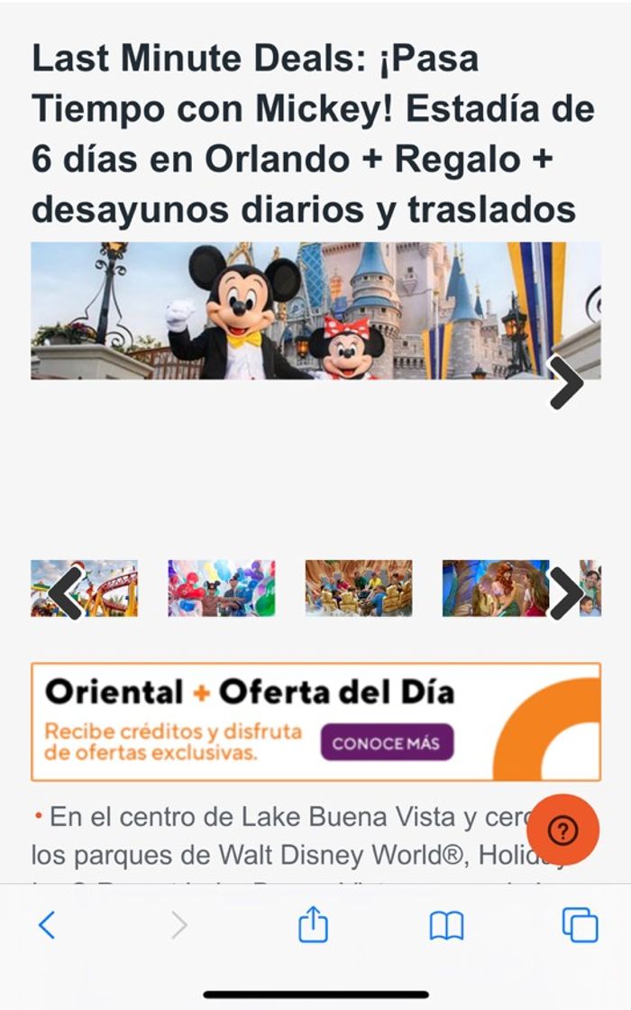 Fashion Oferta en viaje a Disney 