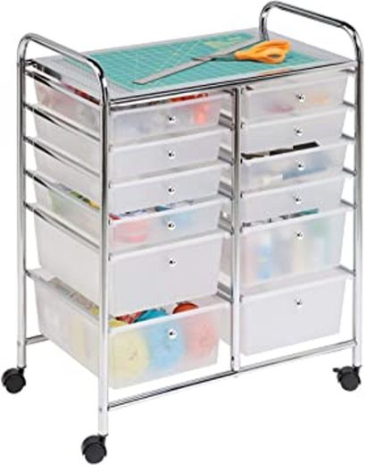 Honey-Can-Do Oficina Organizador, Carrito para estudio, 12 g