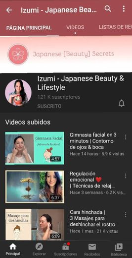 Izumi tips de belleza japoneses en YouTube