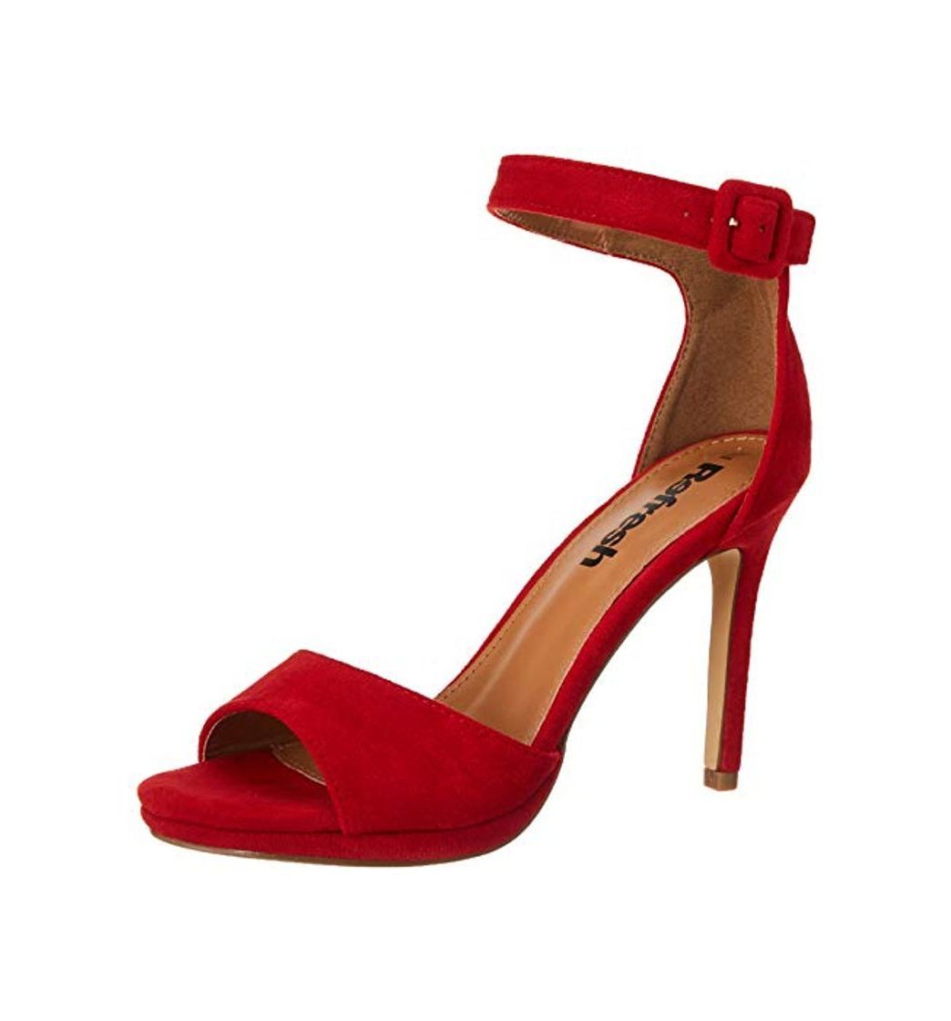 Productos Refresh 69541.0, Zapatos con Tira de Tobillo para Mujer, Rojo