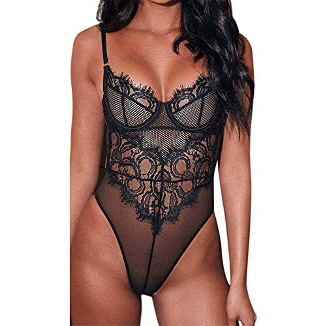 Social LenceríA Mujer Sexy Bodysuit Lenceria Sexy Body Para Mujer Teddy Sexy Encaje