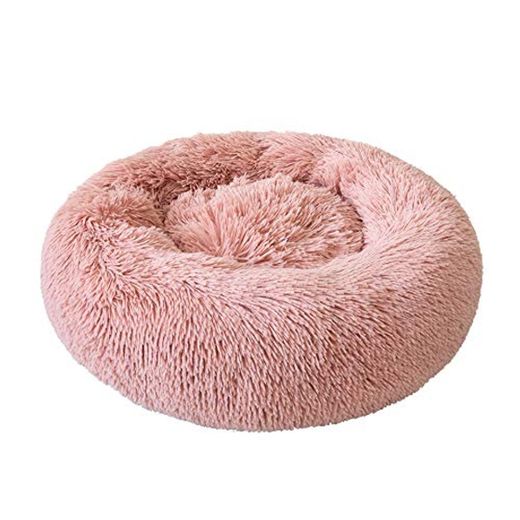 Galapara Cama para Mascotas Deluxe Plush Redonda de Pelo Nido de Donut