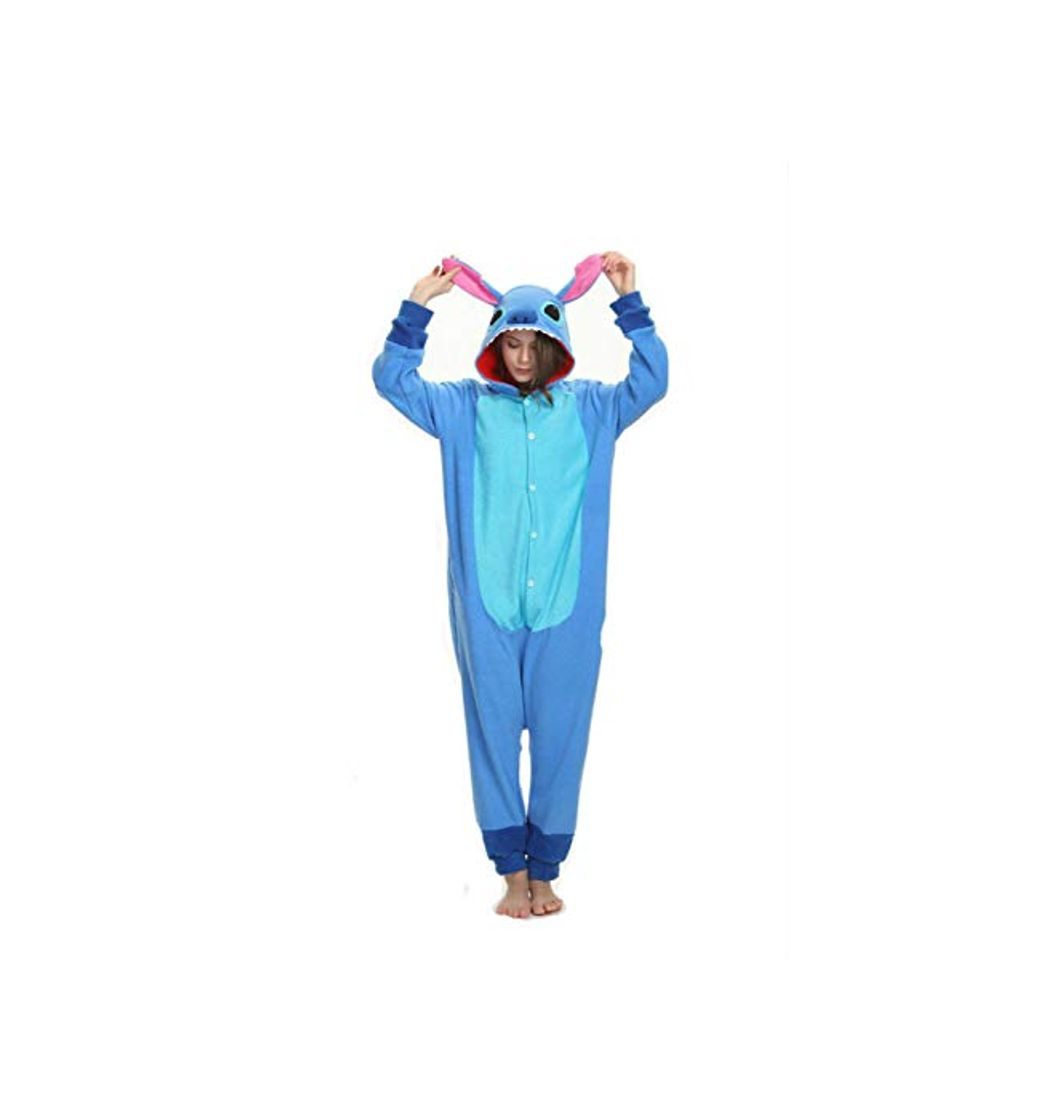 Moda Unisex Adultos de Dibujos Animados con Capucha Enterizo de Cosplay Pijamas Ropa de Dormir