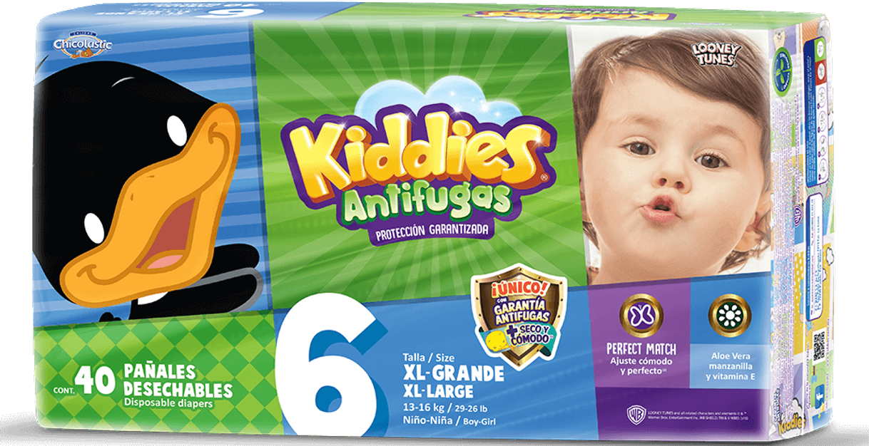 Productos Kiddies Antifugas pañales