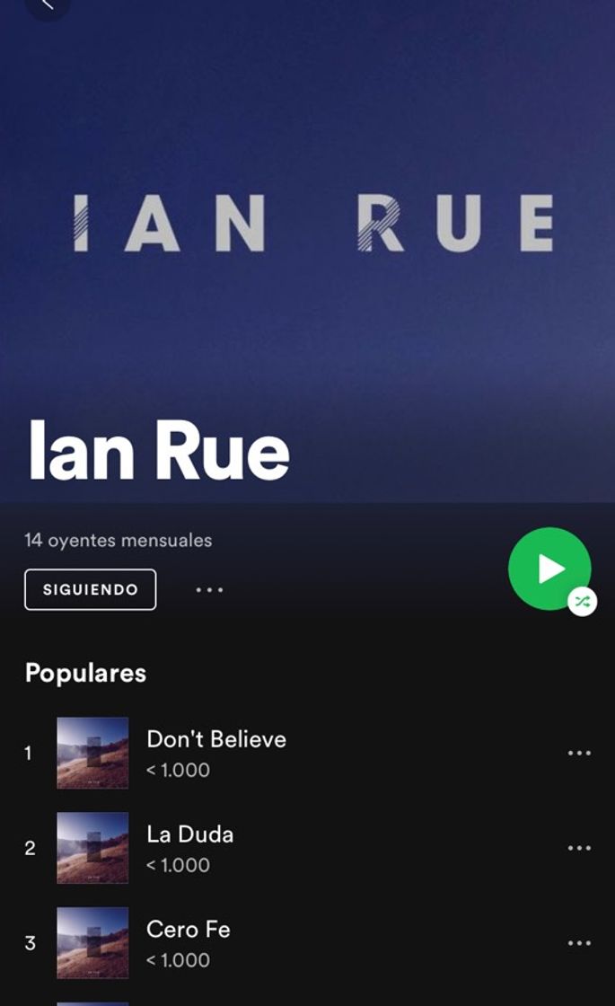 Canción IAN RUE - Músico Argentino. Escuchen su álbum. @ian_rue (IG)