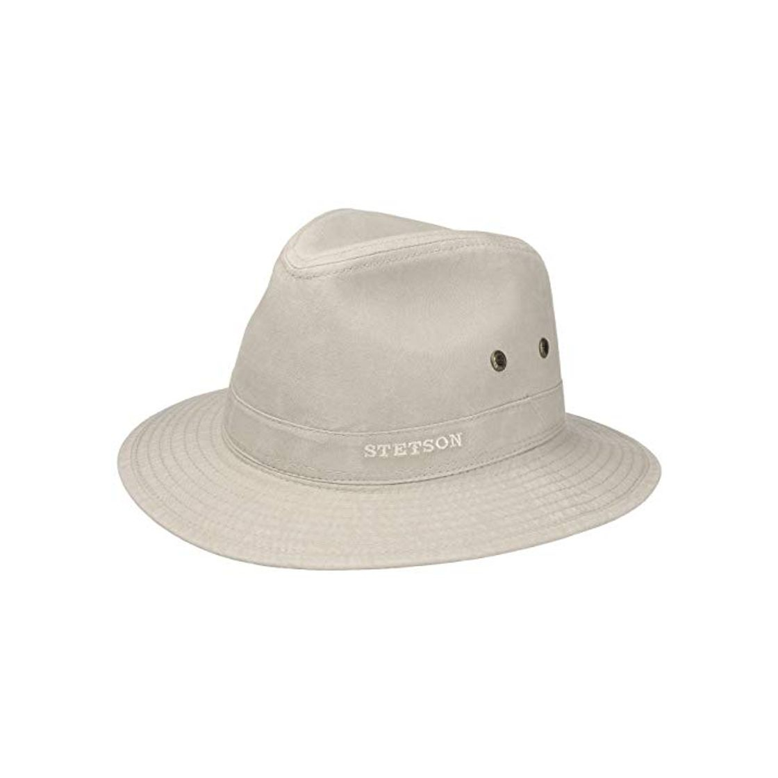 Moda Stetson Sombrero Organic Cotton Traveller Hombre - de Tela Sol con Forro