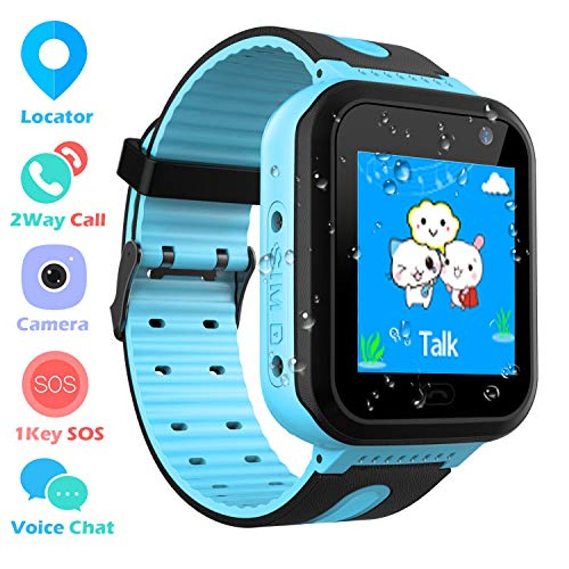 Fashion Impermeable GPS Smartwatch para Niños