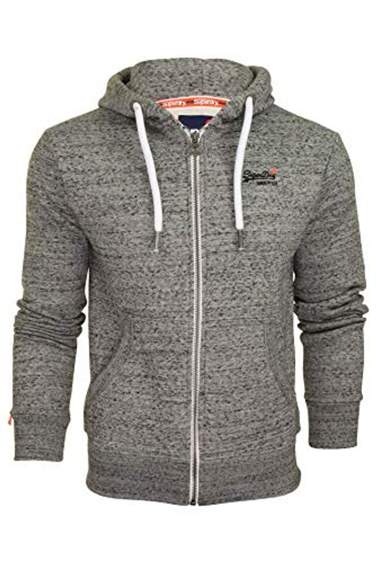 Product Superdry Label Ziphood suéter, Gris