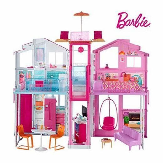 Barbie - Supercasa - casa muñecas, regalo para niñas y niños 3-9
