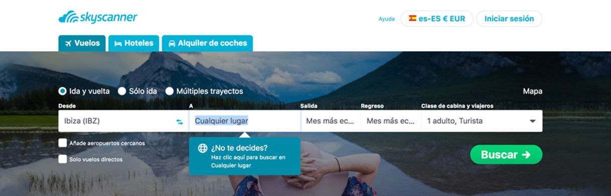 App Skyscanner – vuelos baratos